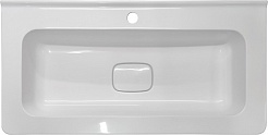 Style Line Мебель для ванной Бергамо Мини 80 подвесная белая Люкс антискрейтч Plus – фотография-7